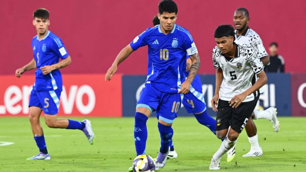 Argentina bailó a Fiji y terminó como líder e invicta la Zona D del Mundial Sub 17