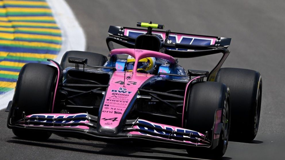 Colapinto quedó rápidamente afuera de la clasificación para la carrera sprint del Gran Premio de Brasil de la Fórmula 1