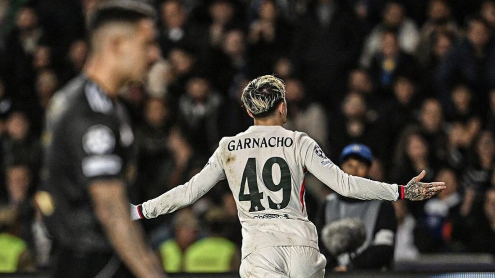 Video: gol de Alejandro Garnacho para Chelsea en el empate ante Qarabag, por la Champions League