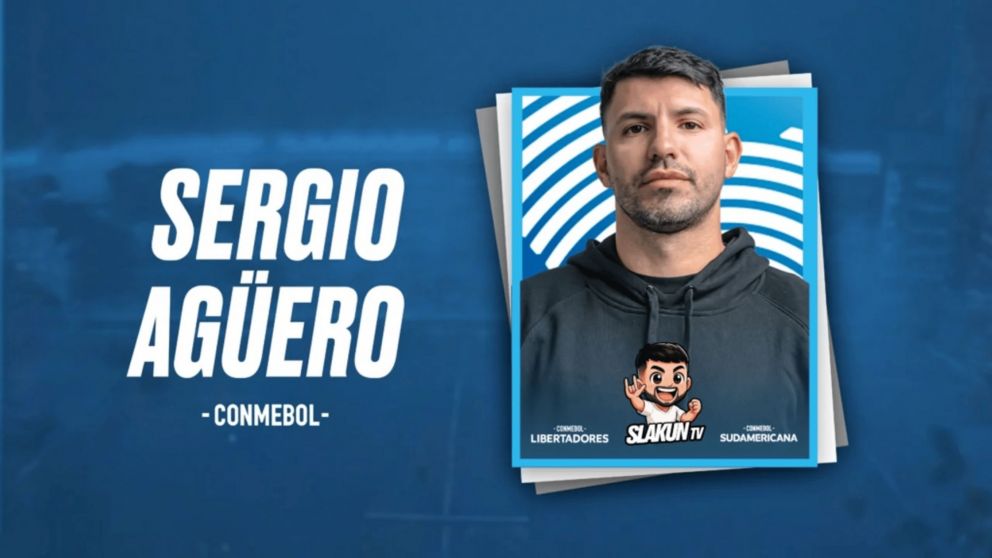 El Kun Agüero selló un acuerdo histórico con Conmebol y tendrá material exclusivo para su canal de streaming Slakuntv