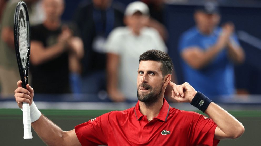 Novak Djokovic remont� ante Yannick Hanfmann y avanz� de ronda en el ATP de Shangh�i 2025