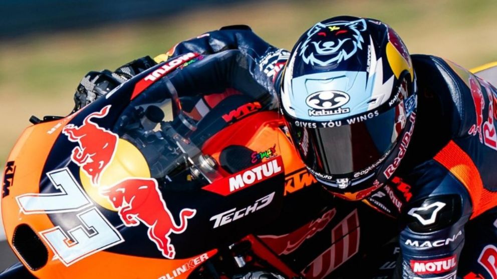 Moto 3: Valent�n Perrone se la jug� en la �ltima vuelta, pero un error lo dej� sin podio en San Marino