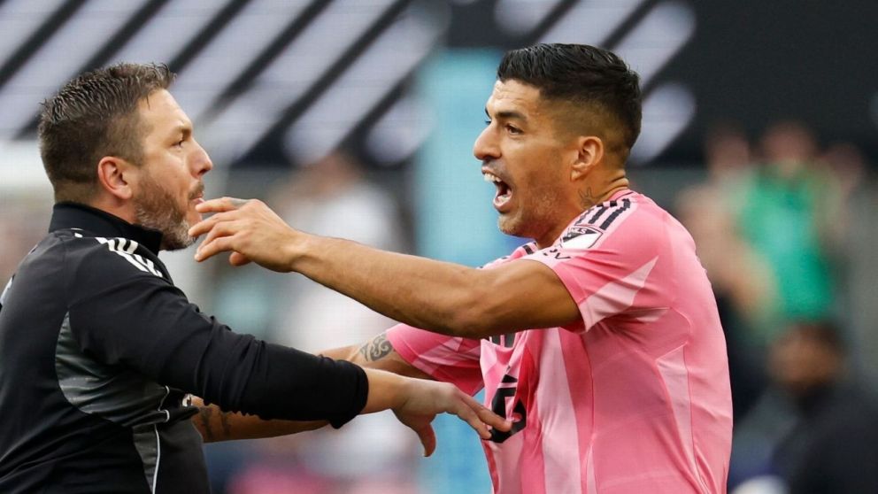 Sufre el Inter Miami: la dura sanción a Luis Suárez por escupir al Jefe de Seguridad de Seattle Sounders