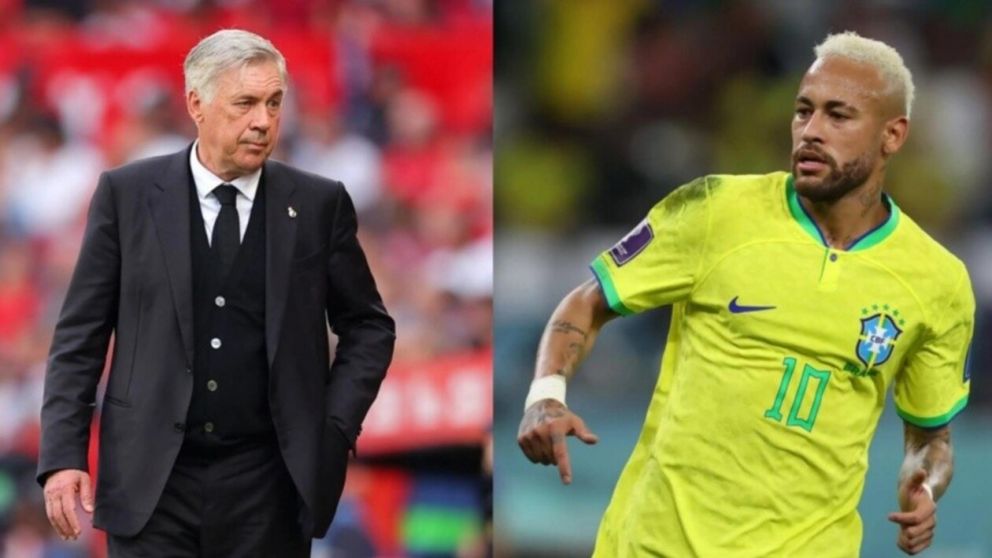 Polémica: la reacción de Ancelotti a las críticas de Neymar tras no haberlo convocado a la Selección de Brasil