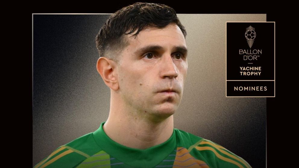 Dibu Martínez fue nominado para el Trofeo Yashin en el Balón de Oro como el mejor arquero del mundo