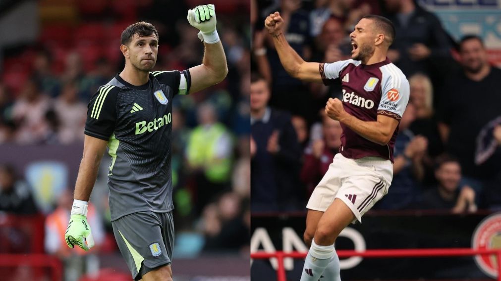 Con Dibu Martínez de titular y un golazo de Emiliano Buendía, Aston Villa goleó a Roma en un amistoso