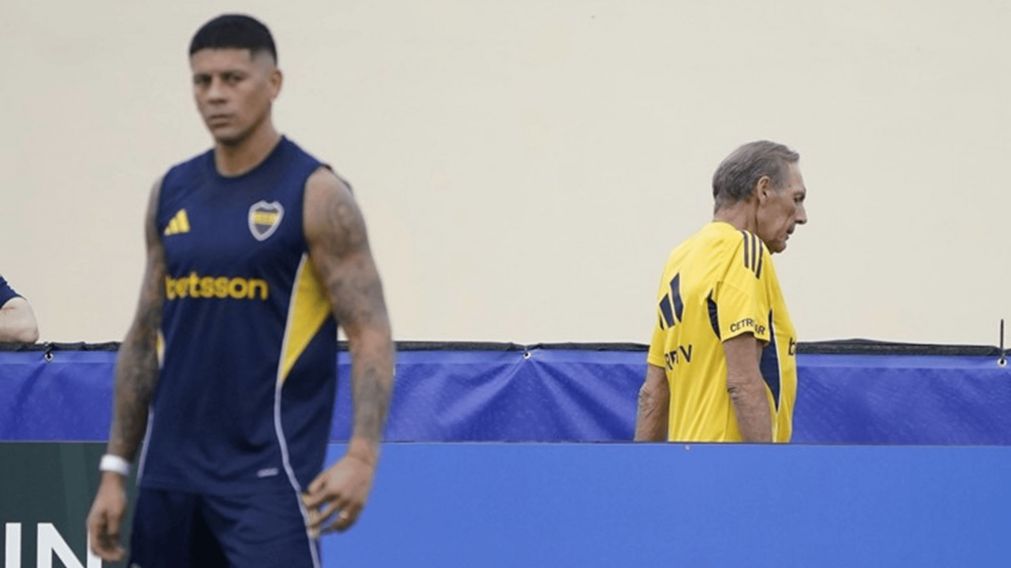 Boca volvió a entrenar: Russo se cruzó con Rojo, charló con casi todo el plantel y aclaró los tantos con Merentiel