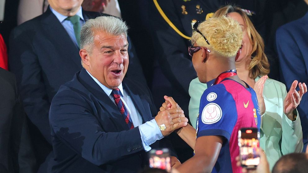El presidente de Barcelona la tir� afuera y defendi� a Lamine Yamal tras su pol�mica fiesta de cumplea�os