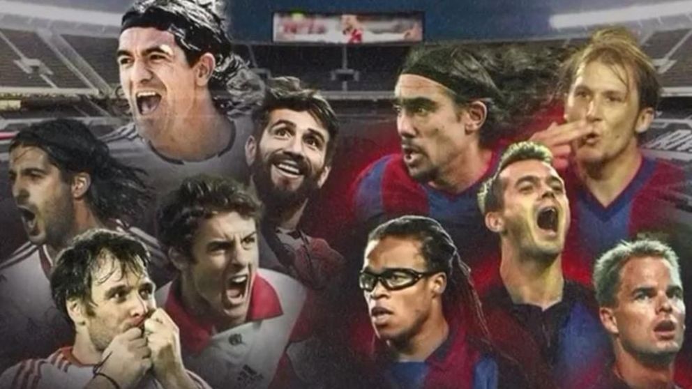 Las leyendas de River y de Barcelona juegan esta tarde en el Monumental: formaciones, hora y TV