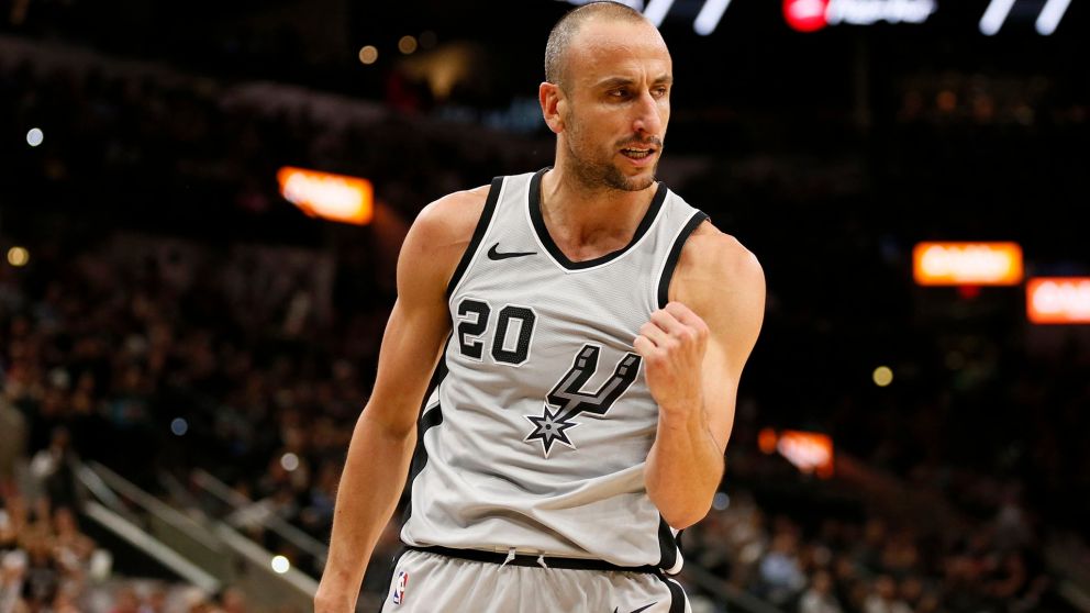 Manu Ginóbili fue elegido como uno de los mejores 100 jugadores de la NBA