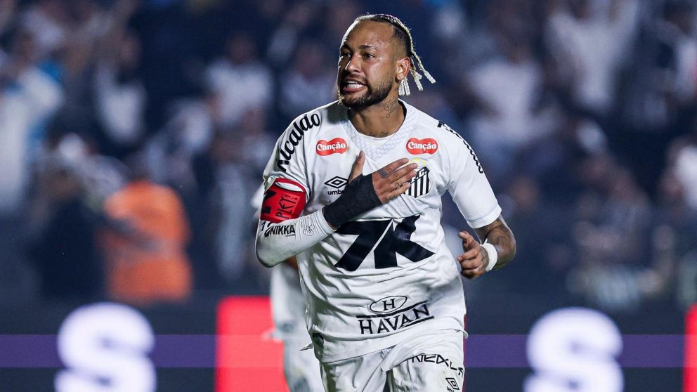 Neymar volvió al gol en Santos y avisó: "No estoy al cien, pero..."