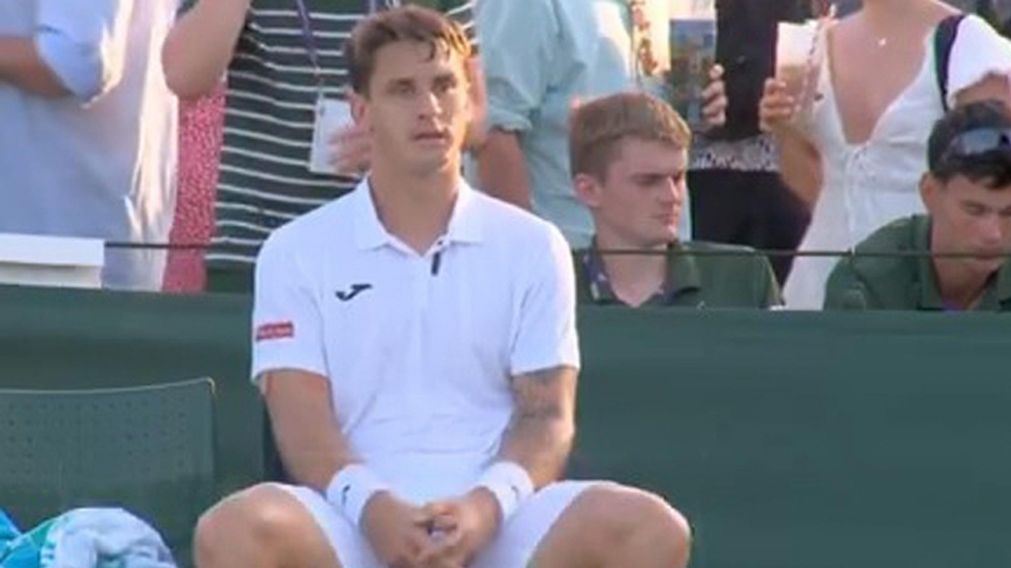 La insólita frase de Camilo Ugo Carabelli durante su partido en Wimbledon: "Parezco un heladero"