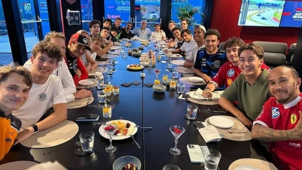 Franco Colapinto estuvo presente en la cena de pilotos previa al Gran Premio de Austria de Fórmula 1