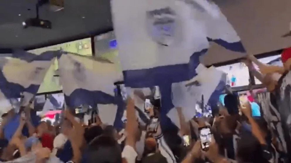 La dolorosa cargada de los hinchas de Monterrey a River en el banderazo previo al partido del Mundial de Clubes