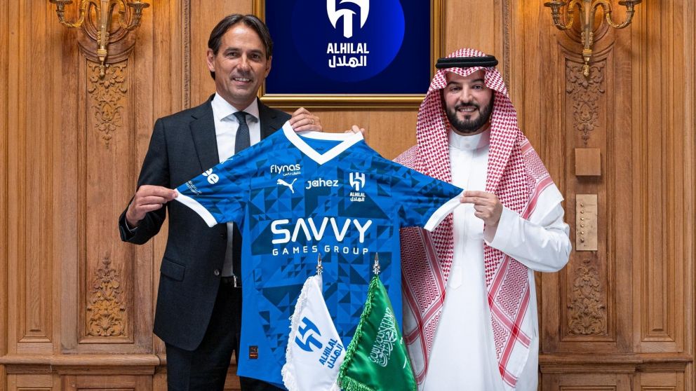 La desastrosa presentación de Simone Inzaghi en Al Hilal: lo confundieron con su hermano
