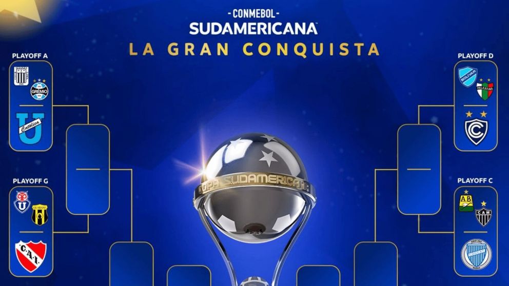 Copa Sudamericana 2025: se confirmaron los cruces de los playoffs y la llave de octavos de final