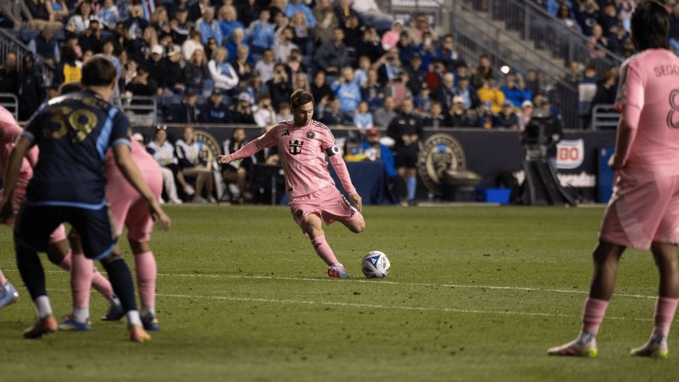 Lionel Messi rescató un empate para el Inter Miami ante Philadelphia Union