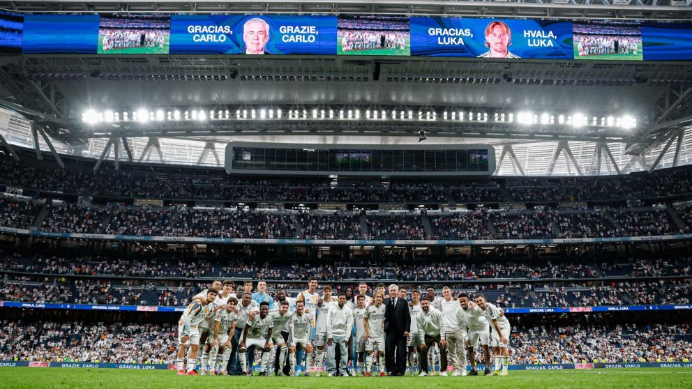 La emotiva victoria del Real Madrid con las despedidas de Luka Modric y Carlo Ancelotti