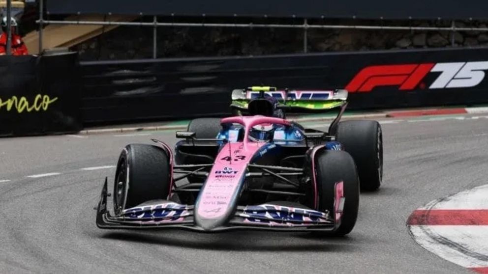 Franco Colapinto terminó 19° con el Alpine en la práctica libre 1 de la Fórmua 1 en el Gran Premio de Mónaco