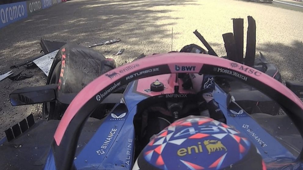 Franco Colapinto sufri� un impactante accidente en el cierre de la Qualy 1 del Gran Premio de Imola de F�rmula 1 y lo arruin� todo