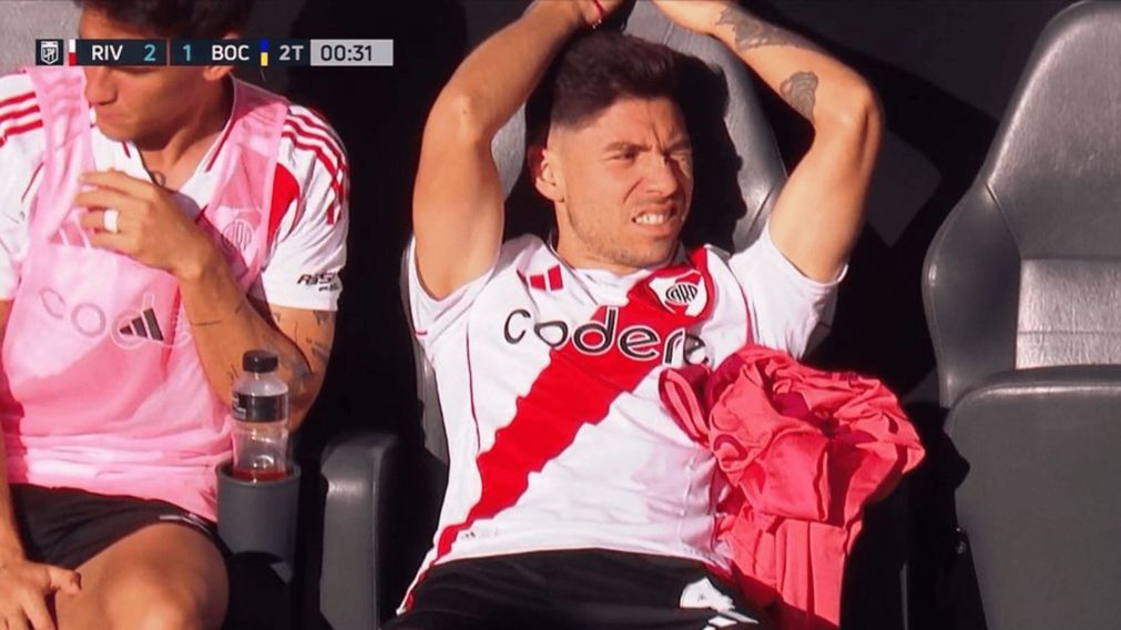 Sufre Gallardo: River confirm� la nueva lesi�n de Montiel