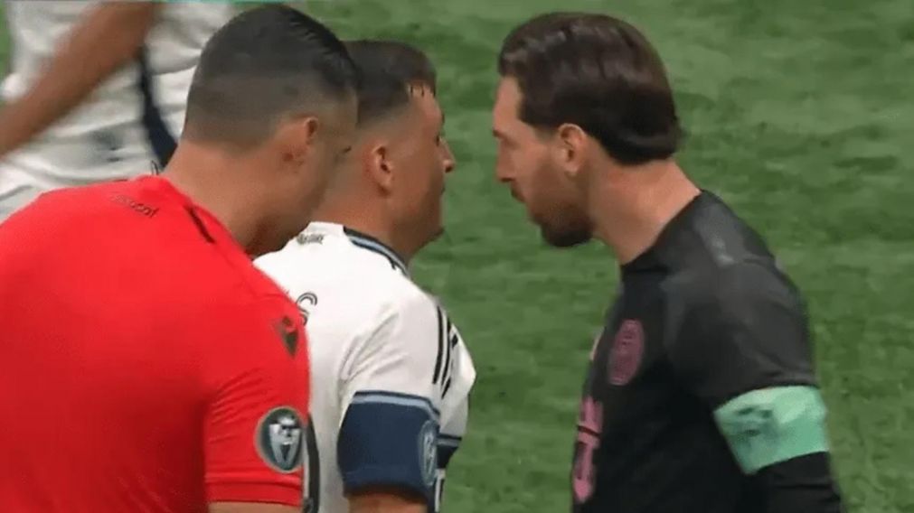 A Messi se le salió la cadena en la derrota de Inter Miami en la Concachampions y se calentó con el ex Boca Andrés Cubas