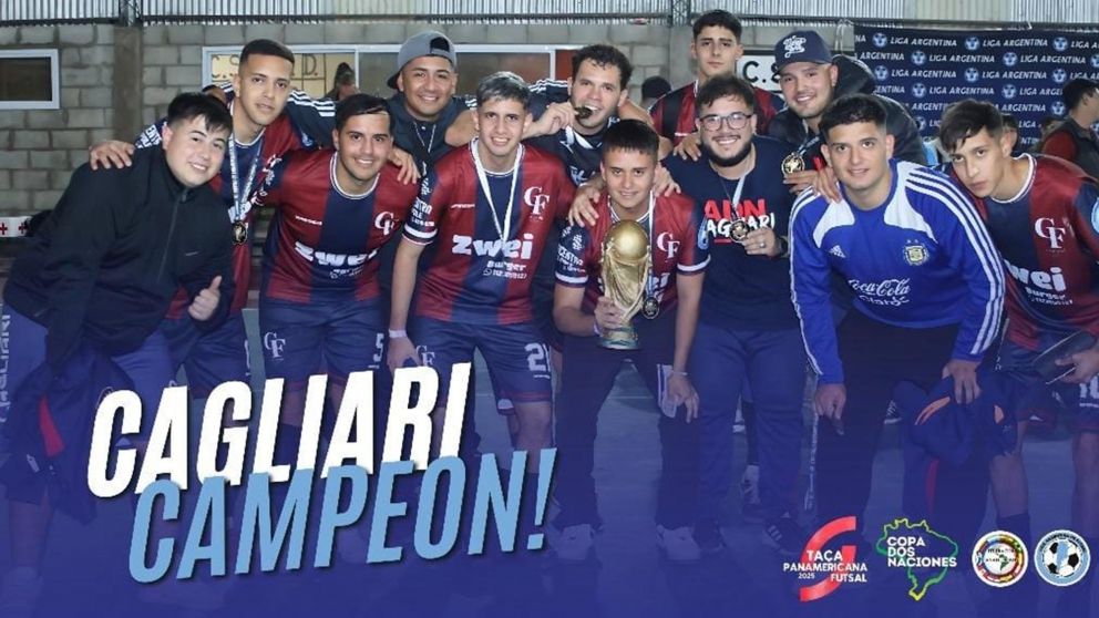 Cagliari se quedó con la Copa Dos Naciones y representará a la Liga Argentina de Fútbol Sala en Brasil