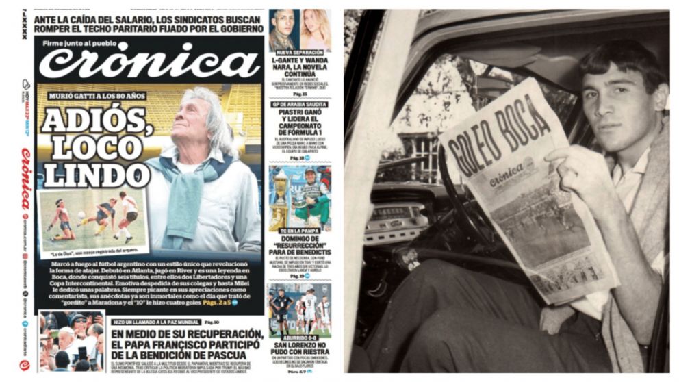 Murió Hugo Gatti: una despedida de arco a arco y con el estadio lleno