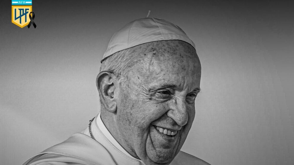 Por la muerte del Papa Fancisco se suspendieron los partidos de la Liga Profesional y del Ascenso de este lunes