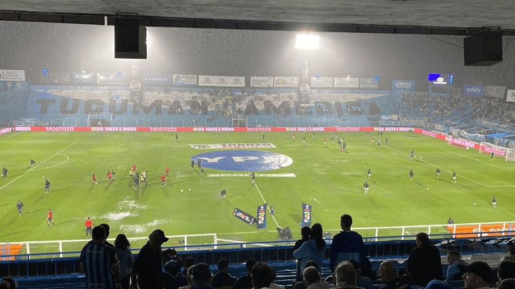 Atlético Tucumán e Independiente se suspendió por un fuerte temporal