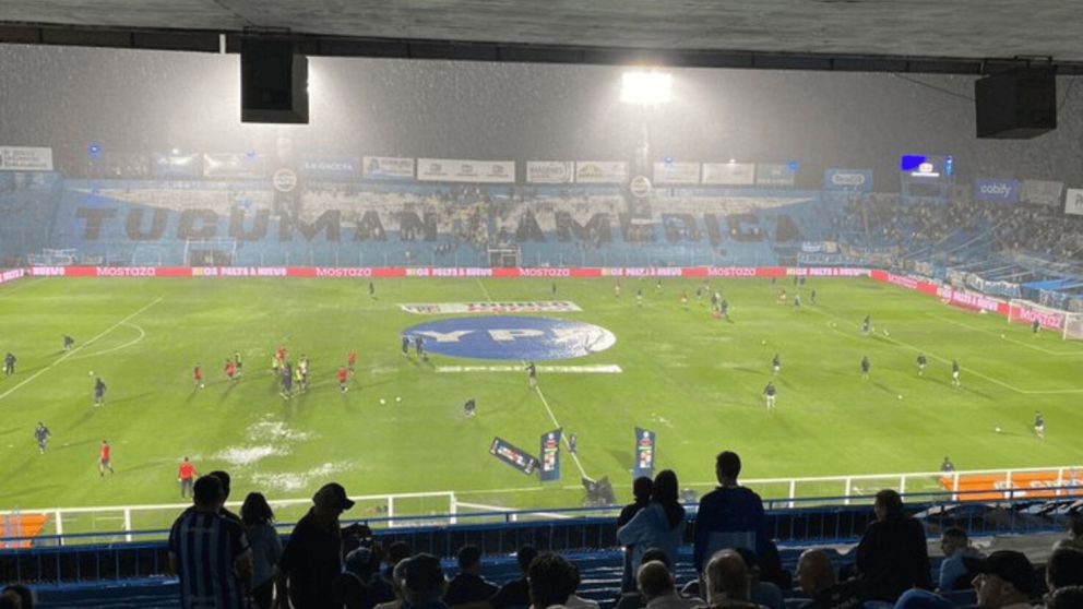 Atlético Tucumán e Independiente se suspendió por un fuerte temporal