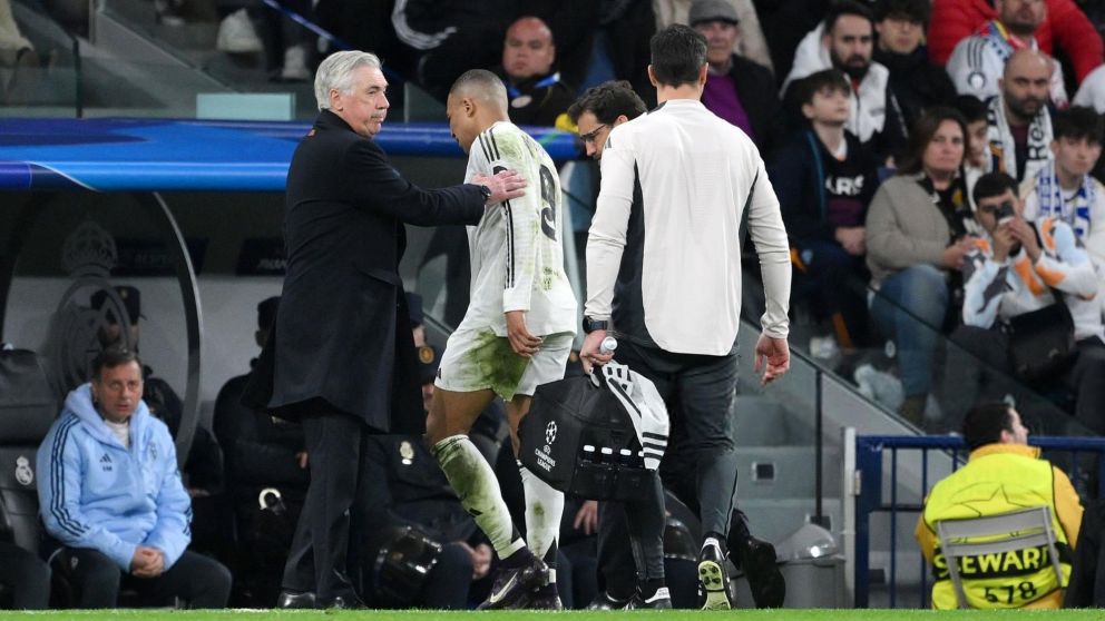 Real Madrid no tiene paz: Mbappé se lesionó y podría perderse la final de la Copa del Rey ante Barcelona