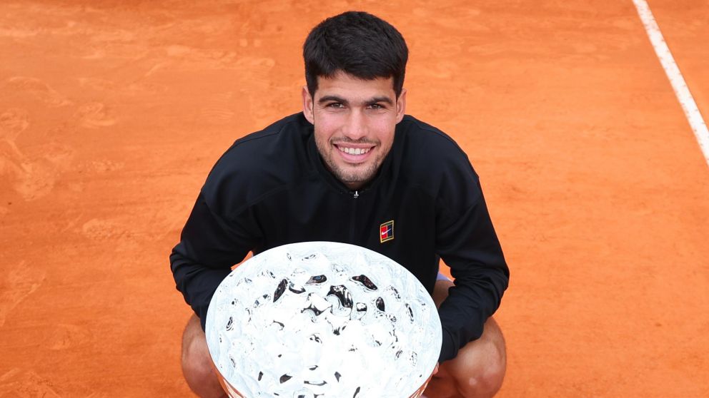 Carlos Alcaraz reaccionó, pasó por arriba a Lorenzo Musetti y se convirtió en nuevo campeón del Master 1000 de Montecarlo