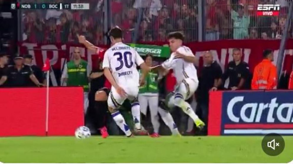 Newell's vs. Boca: Belmonte le baj� un diente a Silvetti, Dar�o Herrera no quiso cobrar penal y en el VAR estaban en un cumple