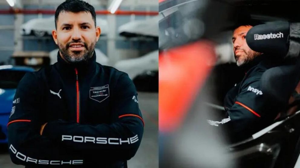 Tremendo: el Kun Agüero debutó en la Fórmula E y pasó por un curioso momento