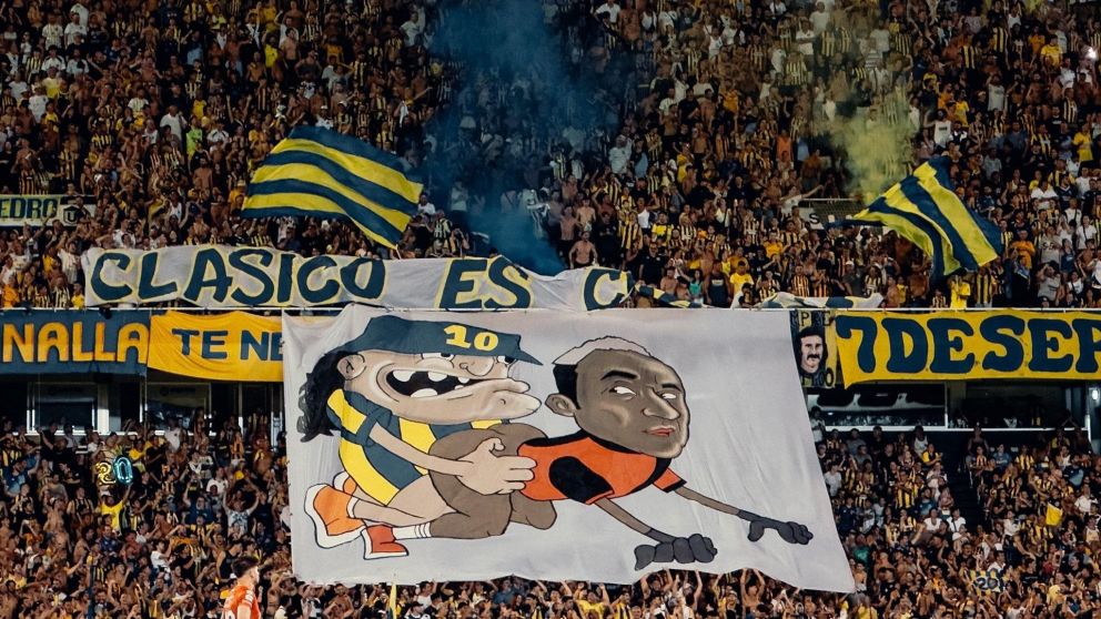 Rosario Central ser� sancionado tras exhibir una ins�lita bandera burl�ndose de Keylor Navas