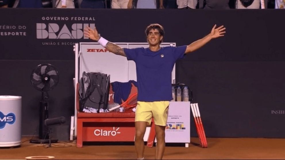 Francisco Comesaña lo enfermó al alemán Zverev y lo eliminó del ATP 500 de Río de Janeiro