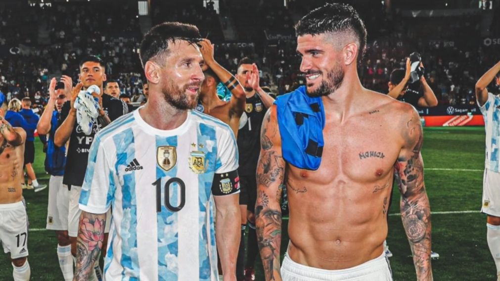 De Paul liquidó a Cristiano Ronaldo y defendió a Lionel Messi en la polémica por determinar al mejor jugador del mundo