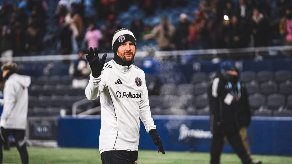 Frío extremo: así fue el calentamiento de Messi con 25° bajo cero antes del duelo entre Inter Miami y Kansas City