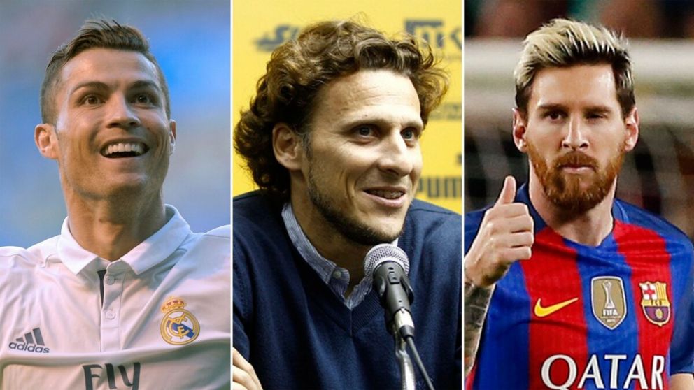 Diego Forlán aseguró que fue mejor que Lionel Messi y Cristiano Ronaldo