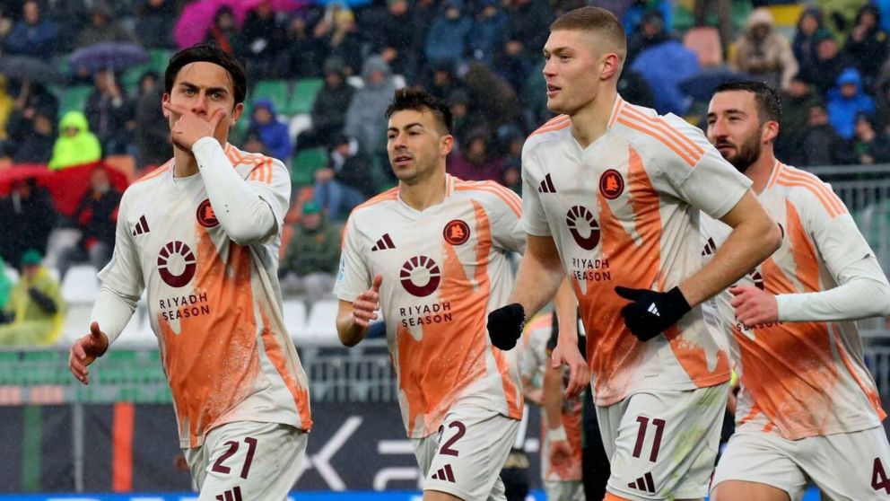 Paulo Dybala acabó con su mala racha y le dio el triunfo a Roma ante Venezia