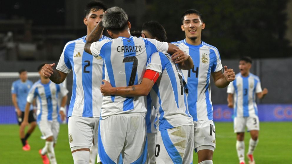 La Selección Argentina Sub 20 superó a Uruguay en un clásico de locos y se colocó a un paso del Mundial de la categoría