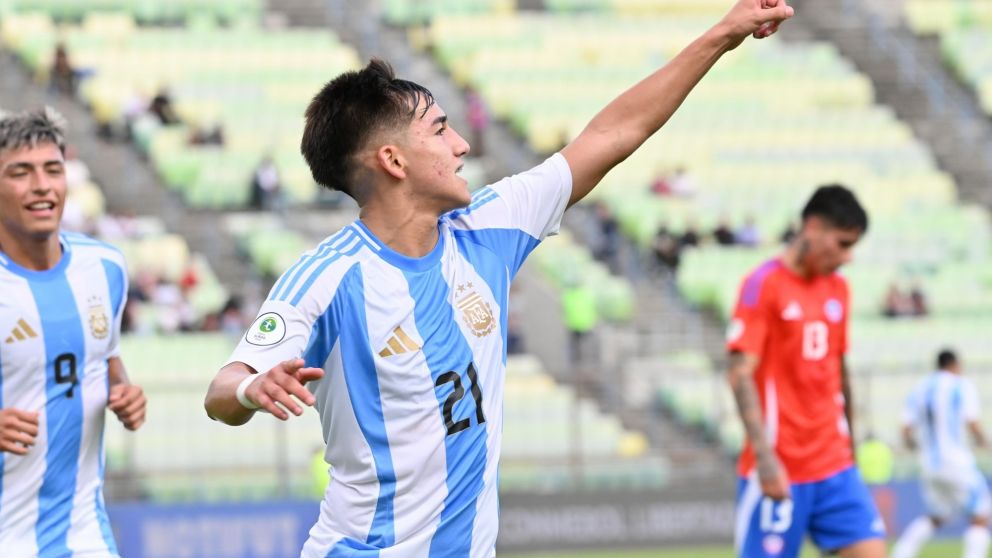 La Selección Argentina derrotó a Chile y debutó con el pie derecho en el hexagonal del Sudamericano Sub 20