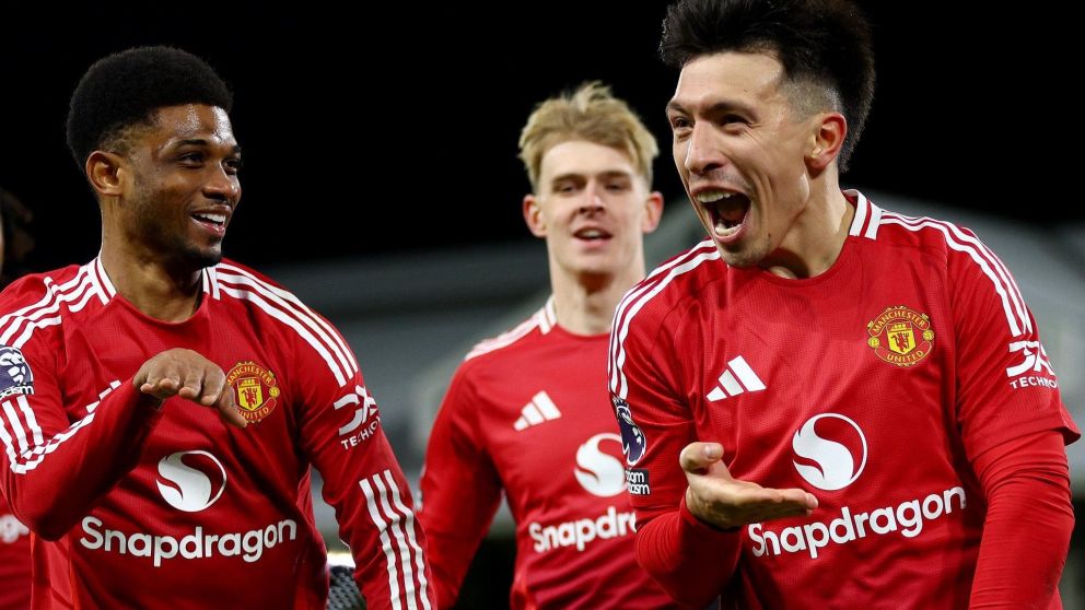 Video: golazo de Lisandro Martínez en la victoria del Manchester United ante Fulham