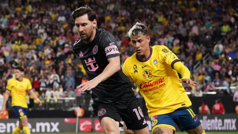 El desafiante festejo de Lionel Messi ante el público mexicano en la victoria del Inter Miami ante el América