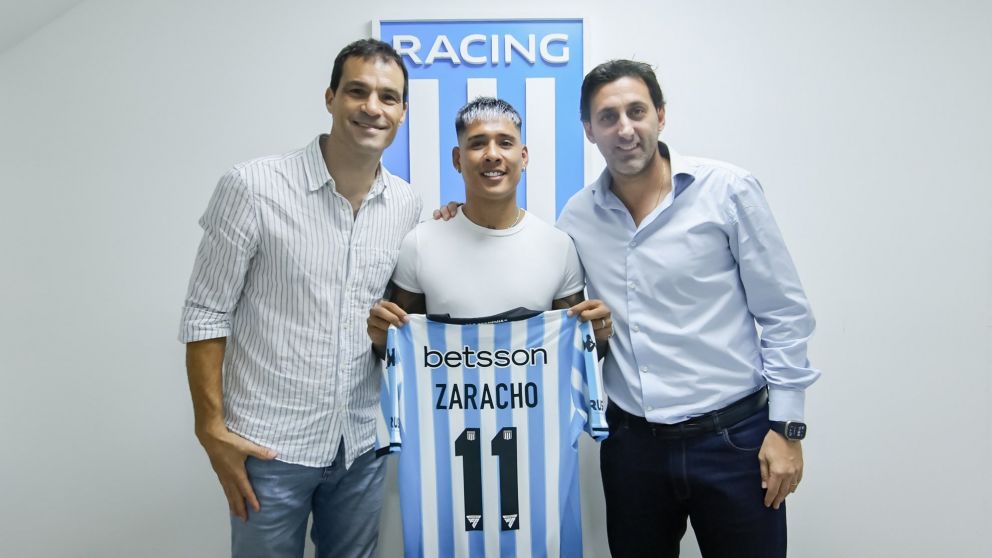 Racing recibió a Matías Zaracho con un video muy especial