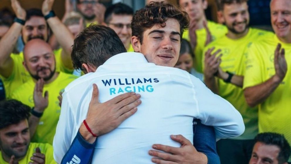Emocionante video: as� fue la despedida de Franco Colapinto para  Williams