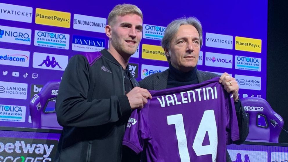 Nicolás Valentini fue presentado en Fiorentina y lanzó una picante frase contra el Consejo por su polémica salida de Boca