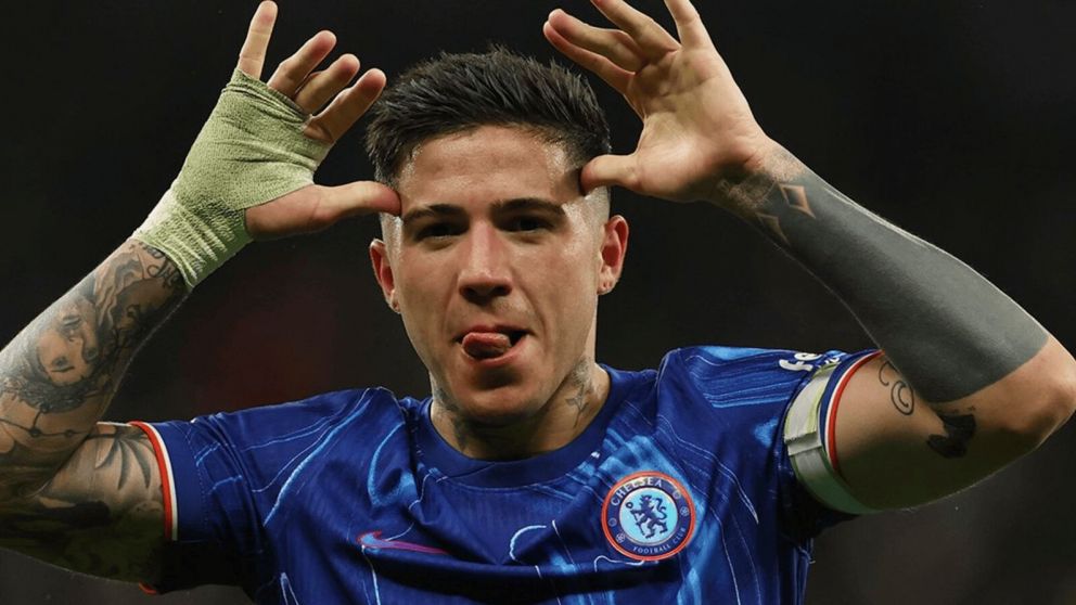 Homenaje: el tremendo mural que le hicieron a Enzo Fernández por todos sus logros