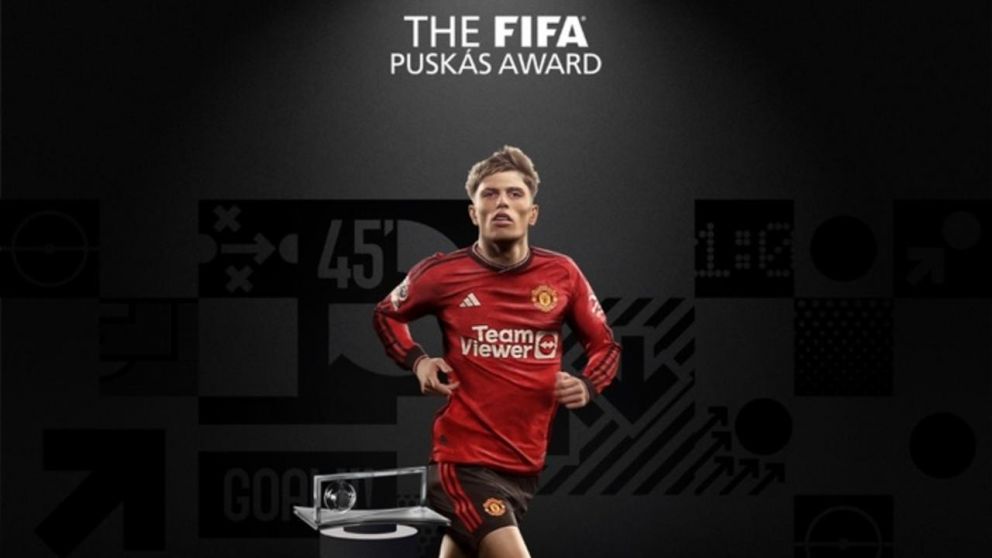 Bombazo: Alejandro Garnacho ganó el Premio Puskás en la gala del The Best 2024